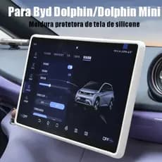 Capa protetora de tela para BYD Dolphin, decoração do display de navegação, acessórios internos de silicone para control