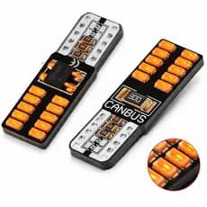 Par T10 LED Âmbar Laranja Canbus 40 LEDs O Pae Super Brilho Efeito Seta Conjugada Pingo Luz