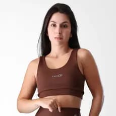 Top Academia Fitness Poliamida Tecido Duplo Roupa Feminina