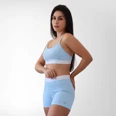 Shorts Feminino Cos Elastico Academia Poliamida Suplex
