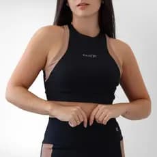 Top Recortes Frente Roupa Feminina Treino Fitness Academia