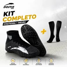 Kit Chuteira+Meião Premium Acabamento Confort Oferta Especial