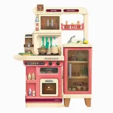 Brinquedo Cozinha Mega Grande Para Crianças Com Utensílios Comidinhas De Faz De Conta E Vários Espaços Para Guardar