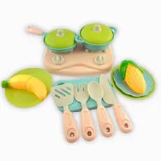 Brinquedo Ecológico Cozinha Infantil Frutinhas Velcro Dinâmico Kids Lúdico Aprendizado Sensorial Cortar Alimentos
