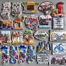 Ímãs de Geladeira Filipinas Malaca Marrocos Arábia Saudita Cuba Venezuela Escócia Croácia Tailândia Portugal Chicago Bar