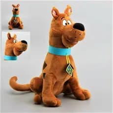 Brinquedo de Pelúcia Adorável do Scooby-Doo de 35cm, Boneco de Cachorro Dandy Marrom, Presente para Namorada, Almofada d