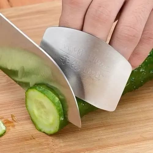 Protetor De Dedos Em Inox Contra Cortes Ao Picar Alimentos/Protetor de Mãos de Aço Inoxidável / Ferramenta de Proteção d