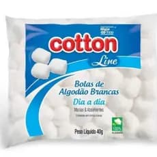 Algodão Cotton Line Bolinha Branca 40g