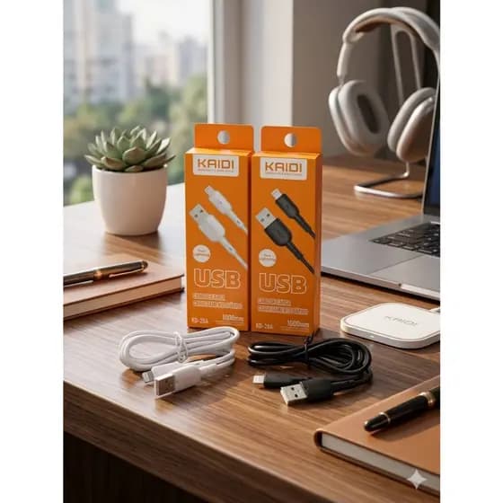 Cabo Carregador Compatível para Iphone 1 M Kaidi 7,8,X, XS,XR,11,12,13,14 USB-Lightning