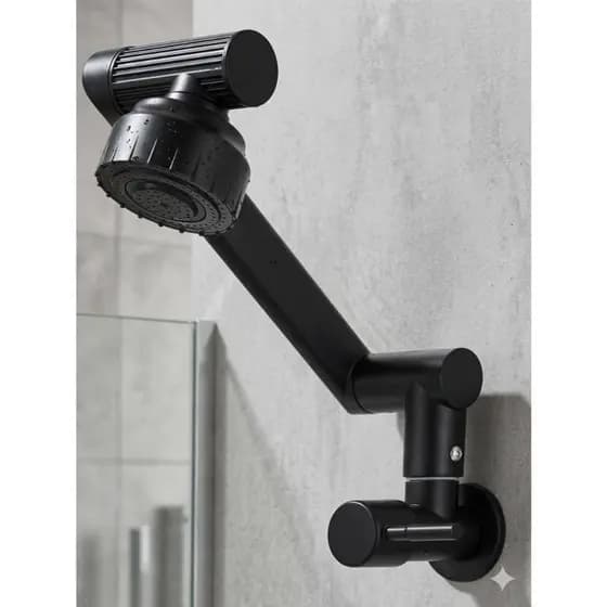 Torneira Montada na Parede com Flexível Articulada 720 ° Giratória‌, Para Água Fria