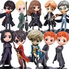 Q Posket Harry Potter Hedwig Hermione Granger Ron Weasley Snape Figura de Ação Newt Scamander Malfoy Modelo de Brinco DR