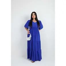 Vestido Feminino Tendencia Plus Moda Evangélico Longo Festa Casual