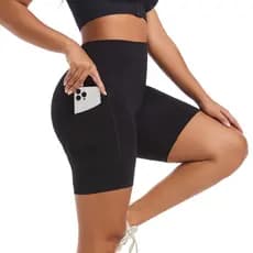 Short Bermuda Feminina Corrida Alta Cintura Compressão