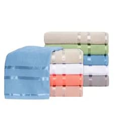 KIT 10 Toalhas de Banho Lyra - 100% Algodão - Majo Home