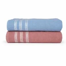 Kit 2 Toalhas de Banho Agata - 100% Algodão - Majo Home