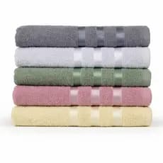 Kit 5 Toalhas De Banho Deserto - 100% algodão - Majo Home