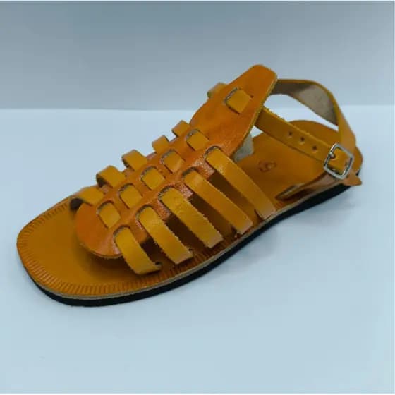 Rasteirinha Sandália de Couro Franciscana Chinelo de Couro Lisa UNISEX Tradicional