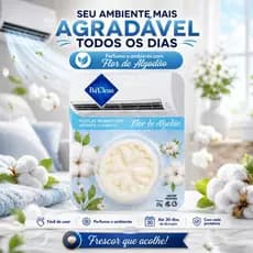 Pastilha Bactericida Aromatizante Flor de Algodão 1 2 3 4 Unidades Ar Condicionado Split Aroma