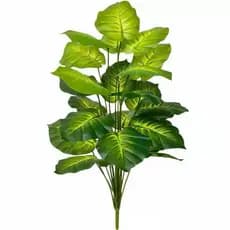 planta artificial grande 100cm decorativa realista 18 folhas verde para sala quarto escritorio sem vaso