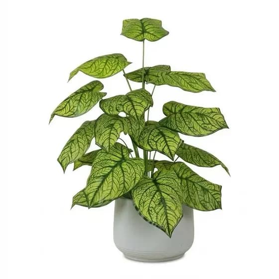 planta artificial grande 70cm 18 folhas decoração casa sala planta verde realista sem vaso