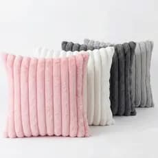 Capa de almofada 45x45 veludo canelado macia decorativa para sofa sala moderna sem enchimento
