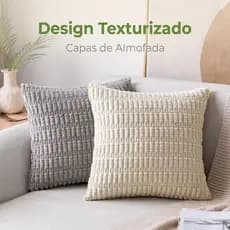 Capa de almofada 45x45 decorativa textura moderna estilo nordico sofa sala sem enchimento
