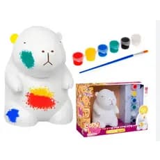 Mister Brinque Boneco Capivara para Pintar e Lavar Vinil Capy Toy
