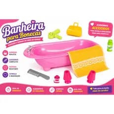 Lua De Cristal Banheira Para Bonecas Com Mini Acessórios Meninas Infantil