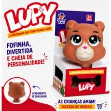 Mister Brinque Lupy Brinquedo de Vinil Infantil Menino Menina Boneco