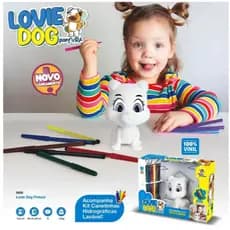 Mister Brinque Lovie Dog Pintura Cachorrinho Para Pintar - Menino Menina Macio