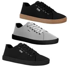 KIT 3 tênis casual modelo unissex para andar com estilo
