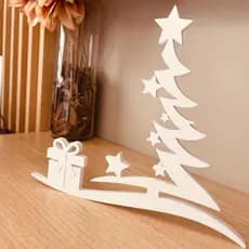Árvore de Natal Minimalista Decorativa – Enfeite Moderno de Mesa | Decoração Natalina Sofisticada