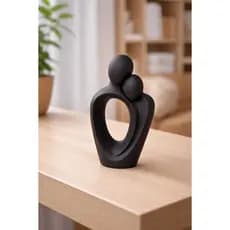 Escultura do Amor Eterno Casal - Símbolo de Sentimento e Eternidade - 15 cm altura