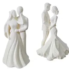 Topo de Bolo Casamento Noivos  Novinhos em 3d Festa Enfeite Decoração
