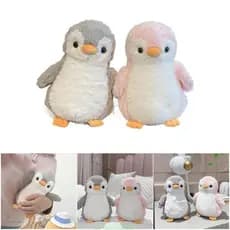 SRA Popular Pinguins Redondos Boneca De Pelúcia Animal Máquina Lavável Seguro Travesseiro Brinquedo Para Quarto Sofá Dez