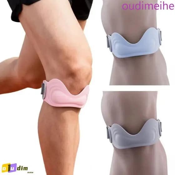 Correia De Suporte De Tendão Patelar OUDIMEIHE , Joelheira De Silicone De Compressão Flexível , Alças Ajustáveis