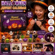 Calendário Do Advento De Halloween 24 Dias Contagem Regressiva Divertida Caixa Surpresa Enfeites Presentes Para Crianças