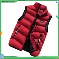 Jaqueta de Moda Masculina Sem Mangas Coletes de Primavera Térmicos de Algodão Macio Casaco Casual Colete Masculino Gross
