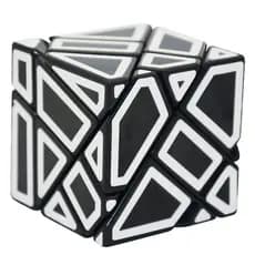 Cubo Mágico FangCun Ghost 6cm 3x3, Cubo de Forma Estranha, Quebra-Cabeça Mágico, SpeedCube Oco com Adesivos, Brinquedos