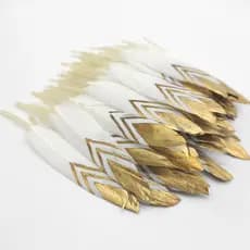 50 penas de ganso brancas naturais, com 10-15 cm de comprimento, usadas para artesanato DIY, decorações de festas, fabri