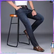 calça cargo calça cargo masculina Jeans Masculinos Outono Inverno Soltos Retos Cintura Alta Calças Masculinas Negócios