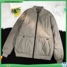 Jaqueta acolchoada de inverno grossa acolchoada jaqueta masculina na moda nova jaqueta Casual gola All-Match jaqueta aco