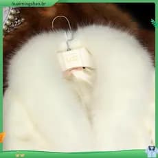 Casaco Feminino De Pele Falsa De Pelo Sintético S-3XL/Elegante/Quente/Grosso/Da Moda