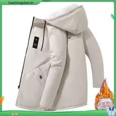 Jaqueta acolchoada masculina Casual com capuz jaqueta acolchoada bonita