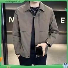 Wasteland estilo Premium administrativo jaqueta masculina primavera outono grosso Casual lapela jaqueta cor sólida All-M