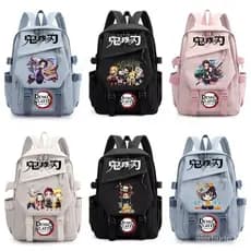 Mochila Demon Slayer para Homens e Mulheres, Mochila de Grande Capacidade, Mochila para Laptop, Mochila de Viagem CGAS