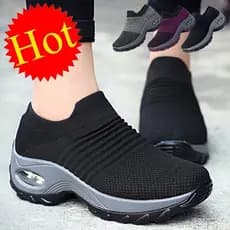 Sapatos casuais femininos, tênis plataforma femininos, tênis de corrida com amortecimento a ar CRNX