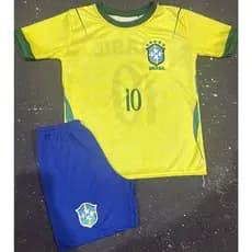 Conjunto Infantil Seleção Brasileira Amarelo 2026 HICKSTORE