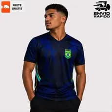 Camisa Camiseta Masculina Brasil Torcedor Copa do Mundo 2026 HICKSTORE