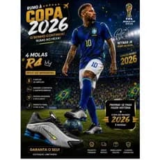 HICKSTORE TÊNIS 4 MLS MENINO NEY BRASIL PRETO, CINZA, AZUL E SIMBOLO/AMARELO